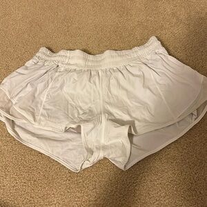 white lululemon hottie hot shorts